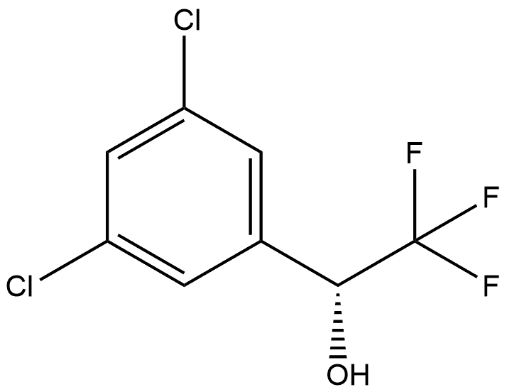 Benzenemethanol, 3,5-dichloro-α-(trifluoromethyl)-, (αR)- Struktur