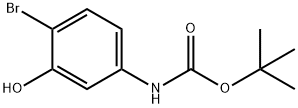 Carbamic acid, N-(4-bromo-3-hydroxyphenyl)-, 1,1-dimethylethyl ester Struktur