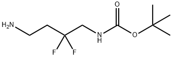 1,1-Dimethylethyl N-(4-amino-2,2-difluorobutyl)carbamate Struktur