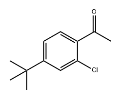 Ethanone, 1-[2-chloro-4-(1,1-dimethylethyl)phenyl]- Struktur