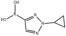 Boronic acid, B-(2-cyclopropyl-2H-1,2,3-triazol-4-yl)- Struktur