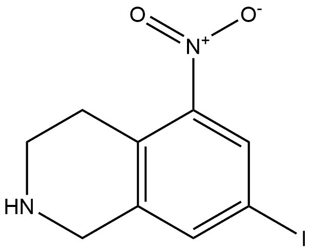 1,2,3,4-Tetrahydro-7-iodo-5-nitroisoquinoline Struktur