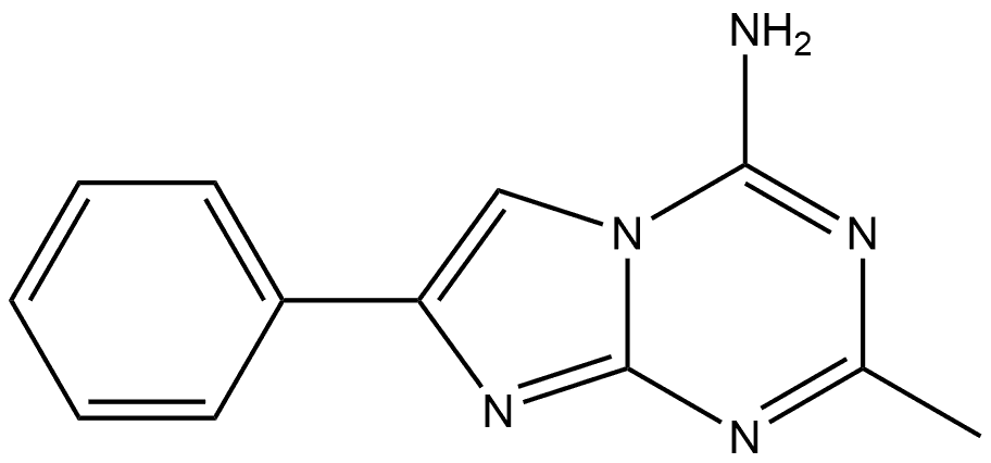 2-Methyl-7-phenylimidazo[1,2-a]-1,3,5-triazin-4-amine Struktur