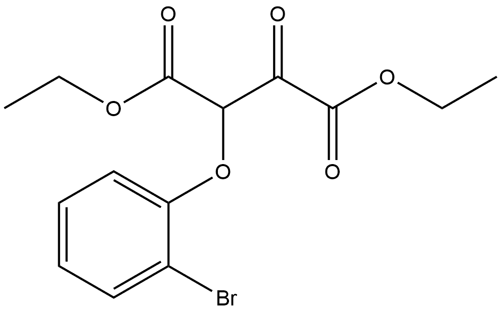 1,4-Diethyl 2-(2-bromophenoxy)-3-oxobutanedioate Struktur