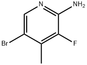 2-Pyridinamine, 5-bromo-3-fluoro-4-methyl- Struktur