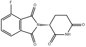 1H-Isoindole-1,3(2H)-dione, 2-[(3R)-2,6-dioxo-3-piperidinyl]-4-fluoro- Struktur