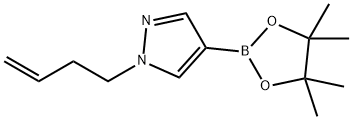 1-(but-3-en-1-yl)-4-(4,4,5,5-tetramethyl-1,3,2-dioxaborolan-2-yl)-1h-pyrazole Struktur