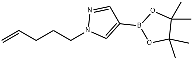 1-(Pent-4-en-1-yl)-4-(tetramethyl-1,3,2-dioxaborolan-2-yl)-1H-pyrazole Struktur