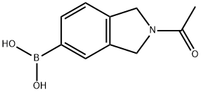 Boronic acid, B-(2-acetyl-2,3-dihydro-1H-isoindol-5-yl)- Struktur