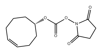 Carbonic acid, (1S)-4-cycloocten-1-yl (2,5-dioxo-1-pyrrolidinyl) ester Struktur