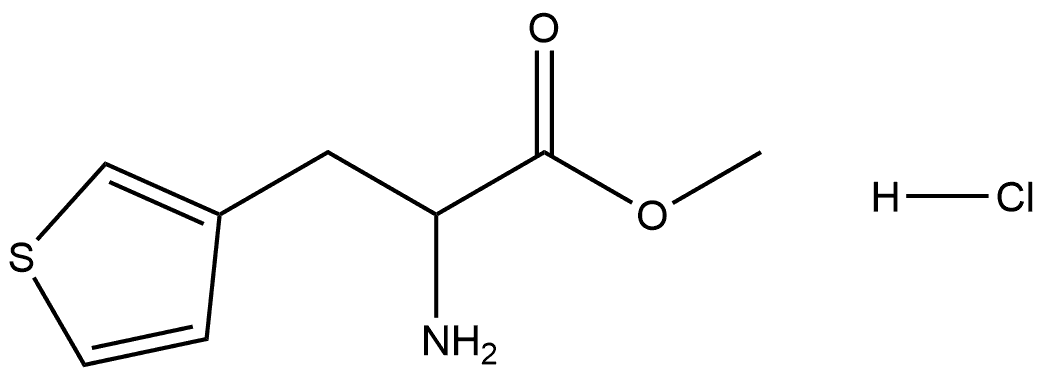 3-Thiophenepropanoic acid, α-amino-, methyl ester, hydrochloride (1:1) Struktur