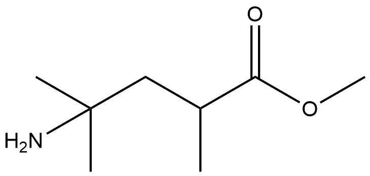 methyl 4-amino-2,4-dimethylpentanoate Struktur