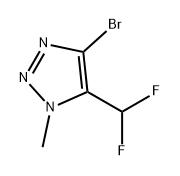 1H-1,2,3-Triazole, 4-bromo-5-(difluoromethyl)-1-methyl- Struktur