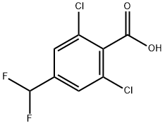 2,6-dichloro-4-(difluoromethyl)benzoic acid Struktur