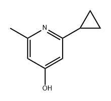 4-Pyridinol, 2-cyclopropyl-6-methyl- Struktur