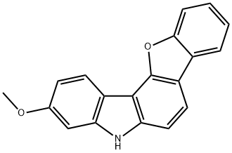 3-Methoxy-5H-benzofuro[3,2-c]carbazole Struktur