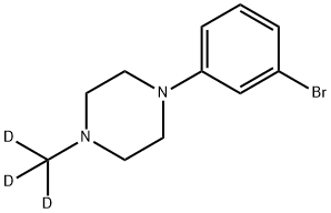 1-(3-Bromophenyl)-4-(methyl-d3)piperazine Struktur