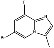 Imidazo[1,2-a]pyridine, 6-bromo-8-fluoro-3-methyl- Struktur