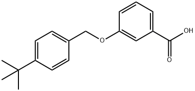 Benzoic acid, 3-[[4-(1,1-dimethylethyl)phenyl]methoxy]- Struktur