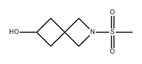 2-Azaspiro[3.3]heptan-6-ol, 2-(methylsulfonyl)- Struktur