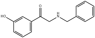 Ethanone, 1-(3-hydroxyphenyl)-2-[(phenylmethyl)amino]- Struktur