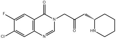 4(3H)-Quinazolinone, 7-chloro-6-fluoro-3-[2-oxo-3-(2S)-2-piperidinylpropyl]- Struktur