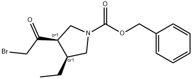 1-Pyrrolidinecarboxylic acid, 3-(2-bromoacetyl)-4-ethyl-, phenylmethyl ester, (3R,4S)-rel-|烏帕替尼雜質(zhì)2