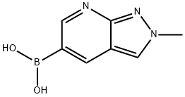 Boronic acid, B-(2-methyl-2H-pyrazolo[3,4-b]pyridin-5-yl)- Struktur