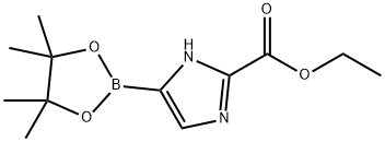 Ethyl 5-(4,4,5,5-tetramethyl-1,3,2-dioxaborolan-2-yl)-1H-imidazole-2-carboxylate Struktur