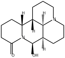 1H,5H,10H-Dipyrido[2,1-f:3',2',1'-ij][1,6]naphthyridin-10-one, dodecahydro-8-hydroxy-, (7aR,8R,13aR,13bS,13cR)- Struktur