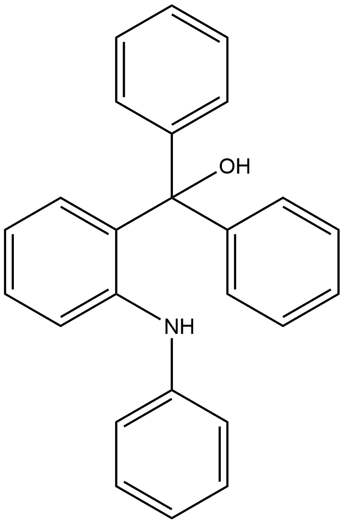 Benzenemethanol, α,α-diphenyl-2-(phenylamino)- Struktur