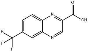 2-Quinoxalinecarboxylic acid, 6-(trifluoromethyl)- Structure