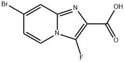 Imidazo[1,2-a]pyridine-2-carboxylic acid, 7-bromo-3-fluoro- Struktur