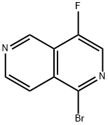 2,6-Naphthyridine, 1-bromo-4-fluoro- Struktur