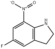 5-fluoro-7-nitro-indoline Struktur