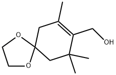 1,4-Dioxaspiro[4.5]dec-7-ene-8-methanol, 7,9,9-trimethyl-