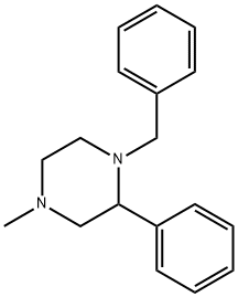 Piperazine, 4-methyl-2-phenyl-1-(phenylmethyl)- Struktur