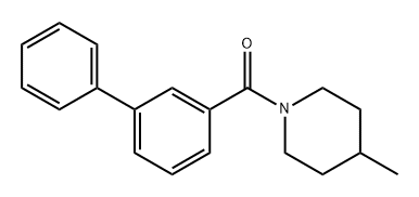 Methanone, [1,1'-biphenyl]-3-yl(4-methyl-1-piperidinyl)- Struktur