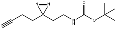 1,1-Dimethylethyl N-[2-[3-(3-butyn-1-yl)-3H-diazirin-3-yl]ethyl]carbamate Struktur