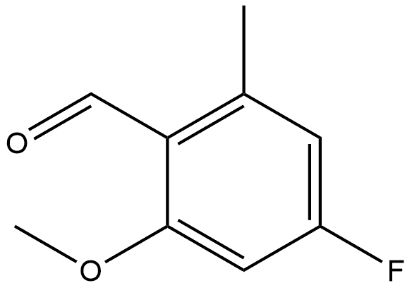 4-Fluoro-2-methoxy-6-methylbenzaldehyde Struktur