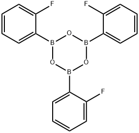 Boroxin, 2,4,6-tris(2-fluorophenyl)- Structure