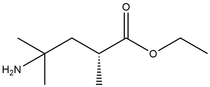 ethyl (R)-4-amino-2,4-dimethylpentanoate Struktur