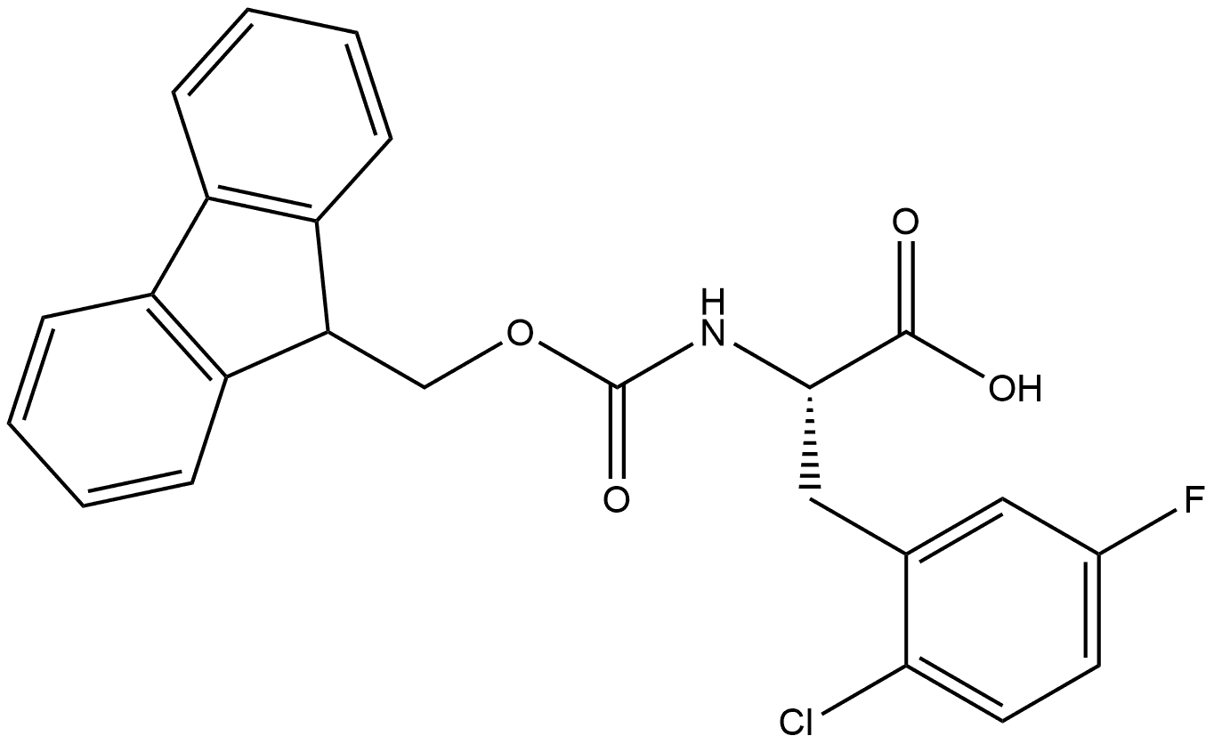 Fmoc-Phe(2-Cl, 5-F)-OH Struktur