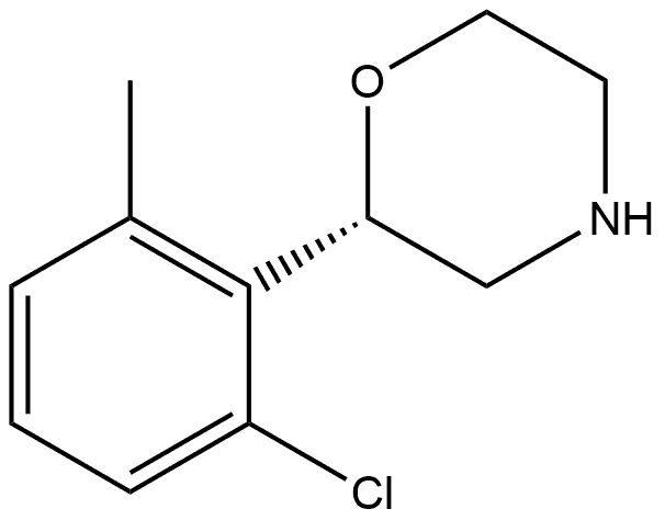 (S)-2-(2-chloro-6-methylphenyl)morpholine Struktur