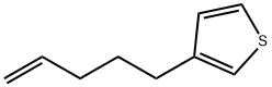 Thiophene, 3-(4-penten-1-yl)- Struktur