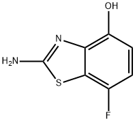 4-Benzothiazolol, 2-amino-7-fluoro- Struktur