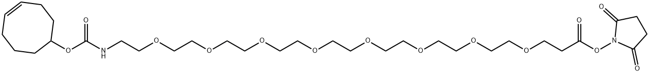 TCO-PEG8-NHS ester Struktur