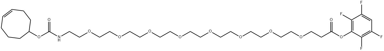 TCO-PEG8-TFP ester Struktur