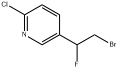 Pyridine, 5-(2-bromo-1-fluoroethyl)-2-chloro- Struktur