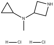 3-Azetidinamine, N-cyclopropyl-N-methyl-, hydrochloride (1:2) Struktur